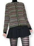 vintage fall forest cardigan sweater (m)