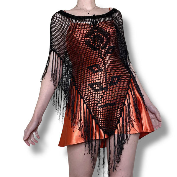 y2k black rose netted poncho (s-l)