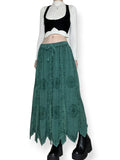 medieval forest witch vintage maxi skirt (m-xl)