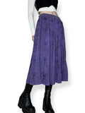 vintage whimsigoth embroidered skirt (l)