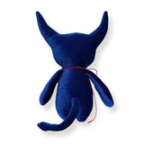 blue velveteen imp keychain