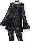 witchy lace babydoll dress (m-l)