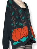 vintage pumpkin patch cardigan sweater (m-l)