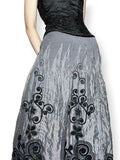 y2k silver whimsigoth adjustable skirt (os)