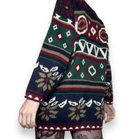 vintage geo floral sweater (os)