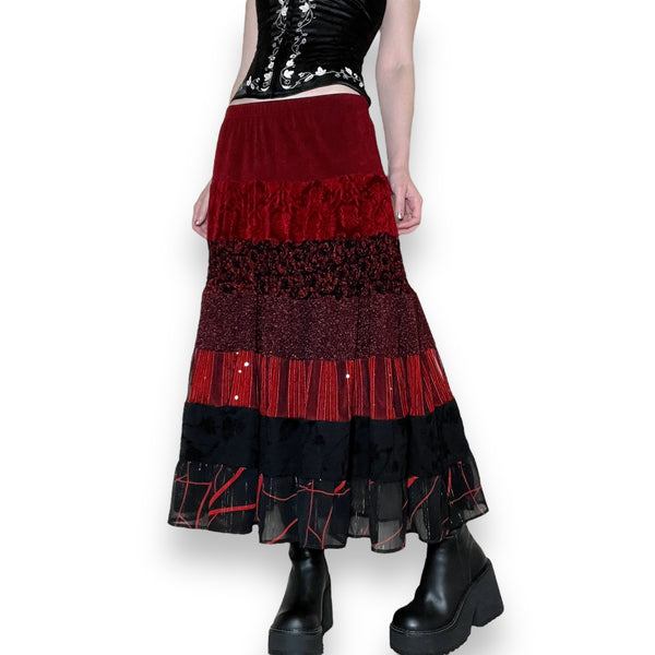 y2k gothic prairie skirt (s)