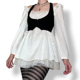 ethereal cotton gauze peasant blouse (s-m)