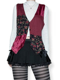 whimsigoth patchwork 90s vest top (m)
