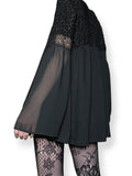 whimsigoth bell sleeve babydoll dress/ top (s-m)