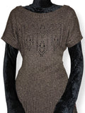 hot cocoa mini sweater dress / tunic (m)