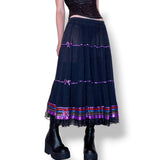 vintage anna konya gothic prairie skirt (s-m)