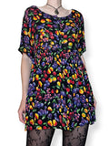 vintage autumn orchard babydoll dress (m-l)