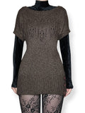 hot cocoa mini sweater dress / tunic (m)