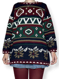 vintage cozy autumn sweater (os)