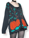 vintage pumpkin patch cardigan sweater (m-l)