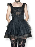 vintage goth princess slip dress (s)