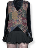 90s tapestry patchwork vest top (m-l)