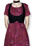 witchy autumn floral 90s tea dress (m-l)