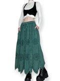 medieval forest witch vintage maxi skirt (m-xl)