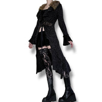 y2k vampire assassin longline cardigan (s-m)