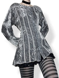 vintage medieval whimsigoth velvet tunic (os)