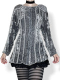 vintage medieval whimsigoth velvet tunic (os)