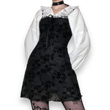 gothic milkmaid mini dress (xs-l)