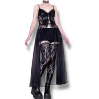 vampire princess vintage slip gown (s-m)