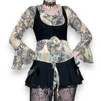gothic pixie sheer top (s-m)