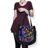 fruit jam quilted frilly tote