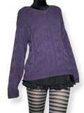vintage whimsigoth floral sweater (m-l)