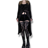 y2k vampire assassin longline cardigan (s-m)