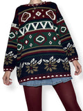 vintage cozy autumn sweater (os)
