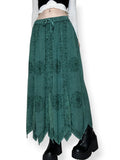 medieval forest witch vintage maxi skirt (m-xl)