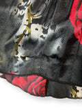 y2k gothic rose satin top (s-m)