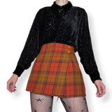 vintage sheer silk velvet burnout top (m)