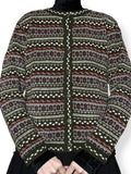 vintage fall forest cardigan sweater (m)