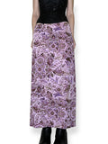y2k lilac floral paisley maxi skirt (l-xl)