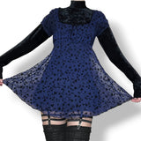 vintage dark whimsigoth babydoll slip dress (s)
