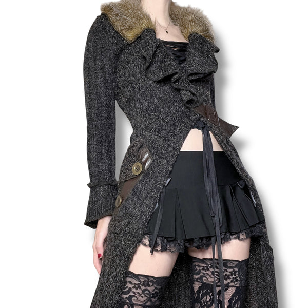 y2k vampire assassin longline cardigan (s-m)