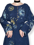 vintage celestial witch mini dress (l)