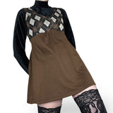 indie twee argyle babydoll dress (s-m)