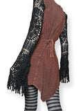 witchy embroidered mini dress (l-xl)