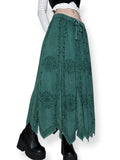 medieval forest witch vintage maxi skirt (m-xl)