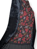 vintage autumn foliage sweater vest (m)
