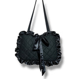 nightmare puffy quilted oversized pillow tote bag