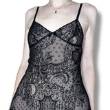 whimsigoth lace slip dress (s)