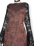 witchy embroidered mini dress (l-xl)