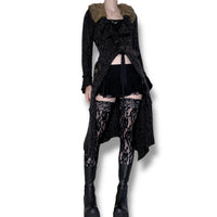 y2k vampire assassin longline cardigan (s-m)