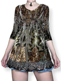 y2k earth fairy velvet babydoll top (s)
